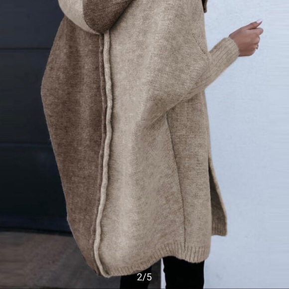 Plush•Oversized•Hooded Cardigan - Picture 2 of 6